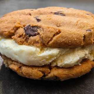 Chocolate Chip Vanilla Ice Cream Sandwich